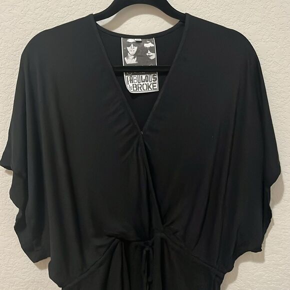 YOUNG FABULOUS & BROKE Classic Black Romper, Size XS - Picture 3 of 10